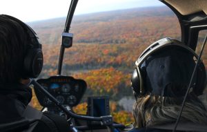 Automne en hélicoptère