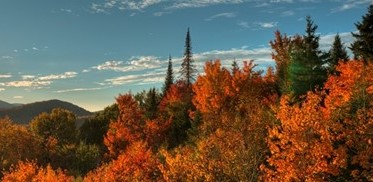 Automne en hélicoptère
